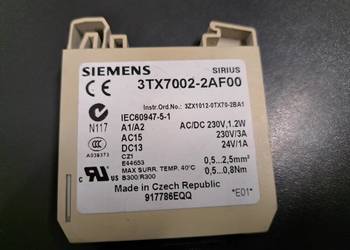 Przekaźnik 3TX7 1NO 3A 230V AC/DC 3TX7002-2AF00 SIEMENS