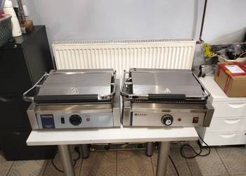 Grill kntaktwy gastronomiczny Ryflowany-gładki Hendi