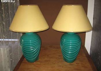LAMPY CERAMICZNE "KOSTKA". FRANCJA . LATA 1970-1980 .