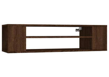Wisząca szafka pod TV brązowy dąb 100x30x265 cm WM-826362