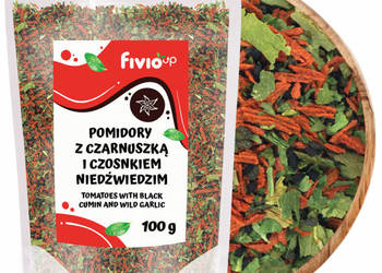 fivio Pomidory z czarnuszką i czosnkiem niedźwiedzim 100g