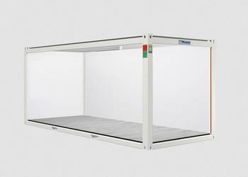 RAMA KONTENERA CONTAINEX Z PODŁOGĄ I DACHEM – 2,5 x 6 m