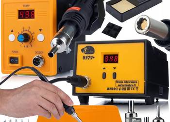 Zestaw 2w1 Stacja Lutownicza Rosfix 937D+ | 60W, 200–480°C