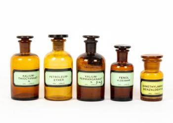 Kolekcja butelek aptecznych Kolekcja butelek aptecznych