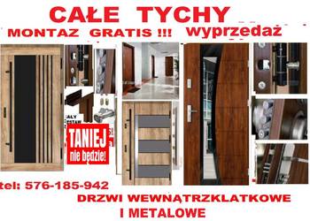 Drzwi z montażem wewnąrezklatkowe ZEWNĘTRZNE drewniane i metalowe