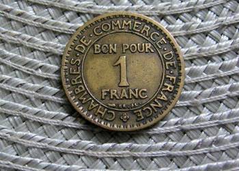 Francja 1 Frank 1923r ( Bon Pour )