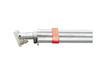Drążek na ubrania z końcówką stalową, 2420-2510 mm, 350daN, chromowany
