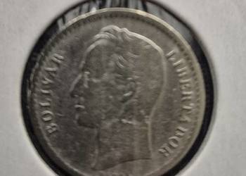 Moneta Wenezuela 50 Centimos 1954,SREBRO