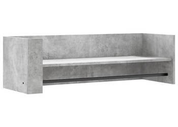Półka ścienna szarość betonu 100x35x305 cm WM-848461