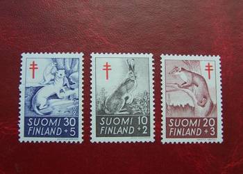 Finlandia 1962 MNH Mi. 551/53 Fauna Dzikie Zwierzęta Gruźlica  a