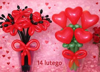 Walentynkowe bukiety balonowe