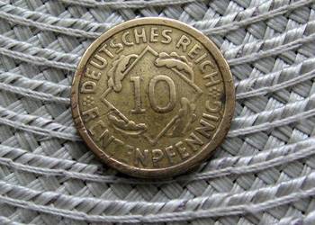 Niemcy ( Weimar ) 10 Rentenpfennig 1924r - E