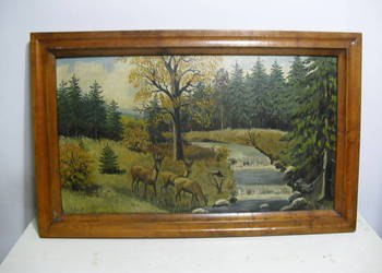Obraz olejny - sygnowany - 82x51cm. -