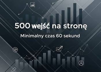 500 unikalnych wejść na Twoją stronę / 60 sekund