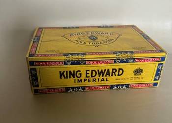 Vintage oryginalne pudełko po cygarach king Edward