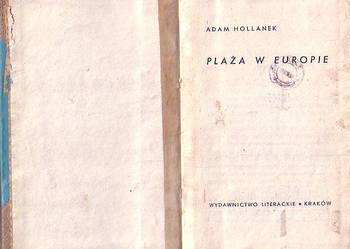 (9289) PLAŻA W EUROPIE – ADAM HOLLANEK
