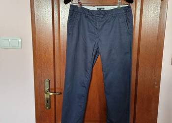 Nowe granatowe bawełniane spodnie damskie chinosy Tommy Hilfiger rozmiar 36