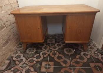 Piękne, dizajnerskie, autorskie biurko ze Skandynawii,okres PRL