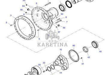 Fendt 930 933 936 942 GEN 6 7 Zwolnica Obudowa Pochwa Wał Koło Zębate Jarz…