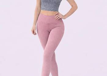 legginsy modelujące z wysokim stanem S/M róż