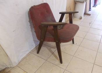 Stary fotel Chierowski 366 oryginał PRL vintage