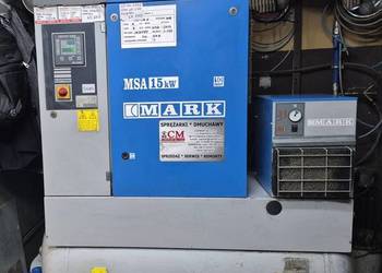 Sprzedam Sprężarkę śrubową MARK MSA 15 na zbiorniku 500l w zestawie z osusz