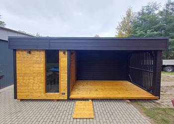 Sauna Ogrodowa izolowana z dużym Tarasem - miejscem wypoczynku lub balię !