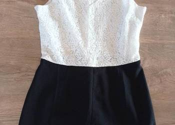 Biało-czarny kombinezon