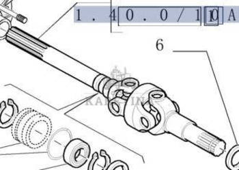 New Holland T7000 T7030 Wałek Przegubowy Przedniego Mostu Prawy Lewy CZĘŚC…