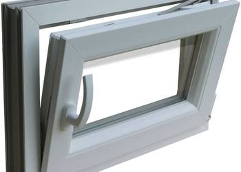 OKNO PCV 56,5x83,5 OKNA BIAŁE PVC RU OD RĘKI LUPOL