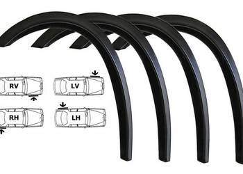 Citroen ZX nakładki na błotnik kpl 4 szt listwa sierp tuning
