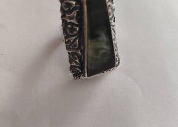 Pierścionek z Bursztynu srebro