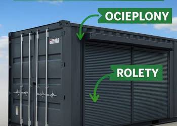 Kontener Morski 20 HC – Ocieplony | Rolety | Instalacja