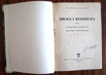 Jerzy Kreczmar, Juliusz Saloni - Drogi i rozdroża cz. I