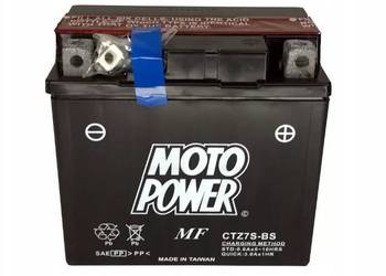 Akumulator motocyklowy MotoPower CTZ7S-BS  12V 6Ah 130A P+
