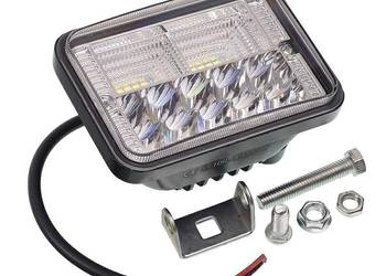 LAMPA ROBOCZA HALOGEN LED, 26 LED PROSTOKĄTNA, 10-30V, GRUBOŚĆ: 50MM, 