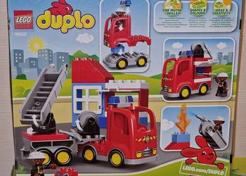 LEGO DUPLO 10592 Wóz strażacki + pudełko + instrukcja
