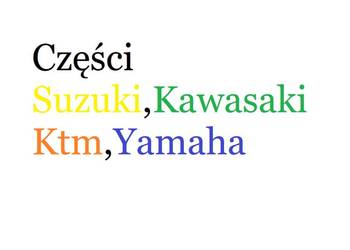 Części OEM Suzuki, Kawasaki, Ktm, Yamaha