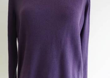 Sweter z Golfem Wełniany 100% Pure New Wool Burgundowy Marks & Spencer 3XL
