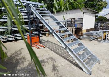 Schody metalowe wema loft wejście na 244cm 12 stopni