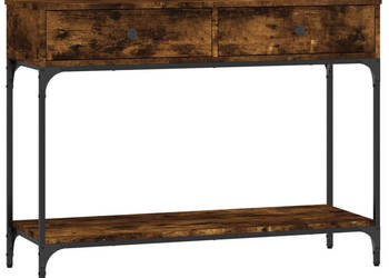 Stolik konsolowy przydymiony dąb 100x345x75 cm WM-833395