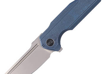 Nóż składany WE Knife StarHawk Blue Titanium, Silver Bead Blasted CPM 20CV…