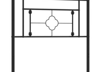 Metalowe wezgłowie czarne 100 cm WM-374368