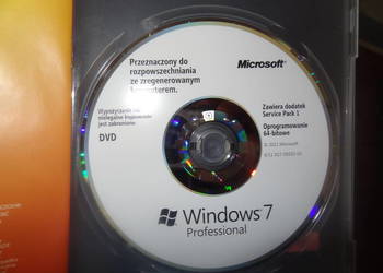 ORYGINALNA PŁYTA INSTALACYJNA WINDOWS 7 PROF  64 BIT