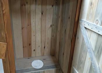 WC na budowę/wychodek drewniany duży