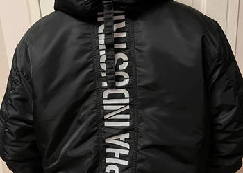 ALPHA INDUSTRIES 45P kaptur kurtka czarna LARGE