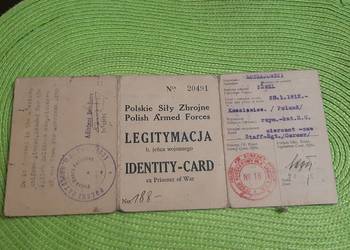 Legitymacja gyłego jeńca wojennego stalag III A