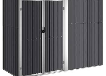 vidaXL Szopa ogrodowa, antracytowa, 225x89x161 cm,(SKU:316215)