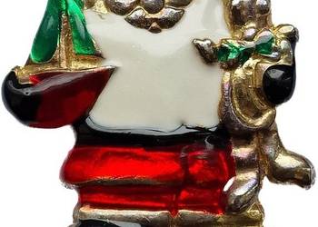 VINTAGE BROSZKA ŚWIĘTA BOŻE NARODZENIE SANTA CLAUS VINTAGE BROSZKA ŚWIĘTA BOŻE NARODZENIE SANTA CLAUS
