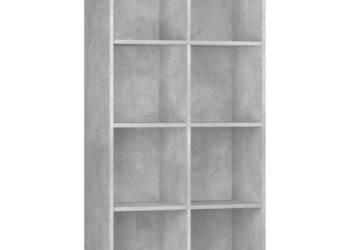 Regał na książki/szafka betonowy szary 66x30x130 cm WM-800157